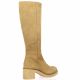 A bientot...merci Bottes cuir velours camel