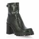 Spaziozero Boots cuir croco noir