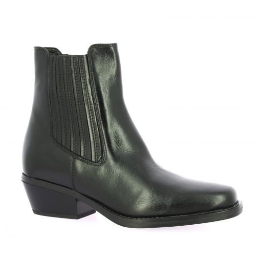 Reqins Boots cuir noir