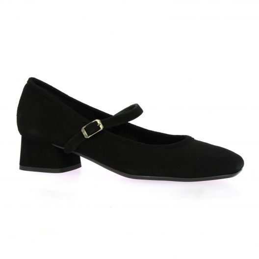 Reqins Ballerines cuir velours noir