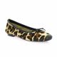 Reqins Ballerines cuir poulain leopard