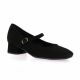 Reqins Ballerines cuir velours noir