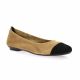 Reqins Ballerines cuir velours noir/camel