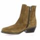 Reqins Boots cuir velours cognac