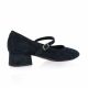 Reqins Ballerines cuir velours marine