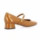 Reqins Ballerines cuir vernis camel