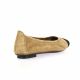 Reqins Ballerines cuir velours noir/camel