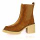 Reqins Boots cuir velours cognac