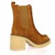 Reqins Boots cuir velours cognac