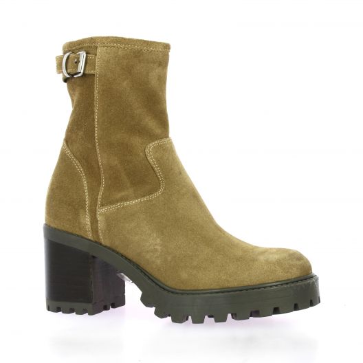 Spaziozero Boots cuir velours camel