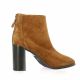 Fremilu Boots cuir velours cognac