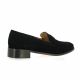 Vidi studio Mocassins cuir velours noir