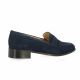 Vidi studio Mocassins cuir velours marine