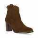 Maroli Boots cuir velours marron