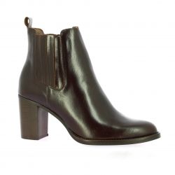 Maroli Boots cuir glacé marron