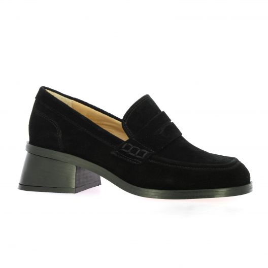 Vidi studio Mocassins cuir velours noir