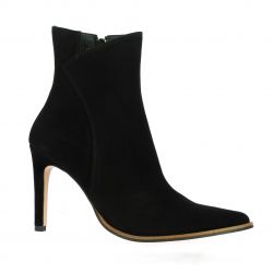 Vidi studio Boots cuir velours noir