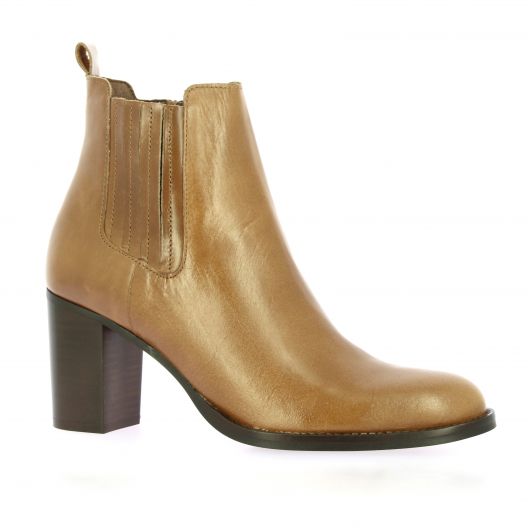 Maroli Boots cuir glacé camel