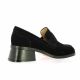 Vidi studio Mocassins cuir velours noir