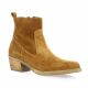 Patricia miller Boots cuir velours cognac