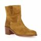 Patricia miller Boots cuir velours cognac