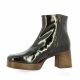 Patricia miller Boots cuir vernis marron