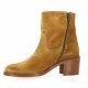 Patricia miller Boots cuir velours cognac