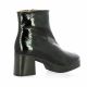 Patricia miller Boots cuir vernis noir