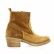 Patricia miller Boots cuir velours cognac