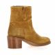 Patricia miller Boots cuir velours cognac