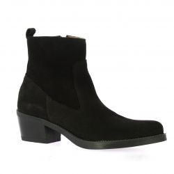 Patricia miller Boots cuir velours noir