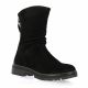 Reqins Boots cuir velours noir