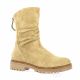 Reqins Boots cuir velours beige