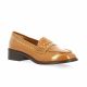 Reqins Mocassins cuir vernis camel