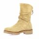 Reqins Boots cuir velours beige