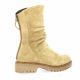 Reqins Boots cuir velours beige