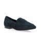 Reqins Ballerines cuir velours marine