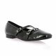 Reqins Ballerines cuir vernis noir