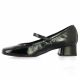 Reqins Ballerines cuir vernis noir