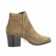 Vidi studio Boots cuir velours taupe