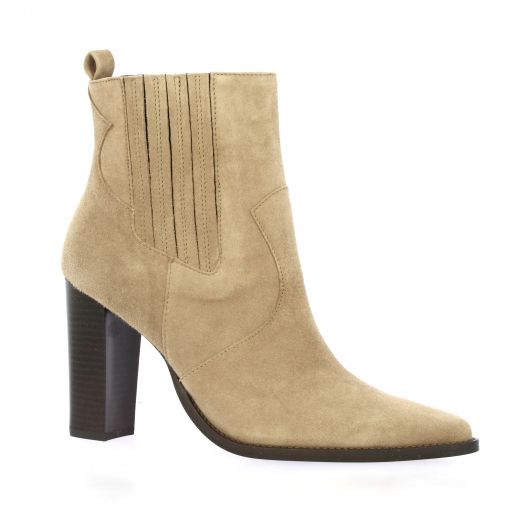 Vidi studio Boots cuir velours camel