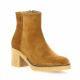 Patricia miller Boots cuir velours cognac