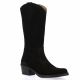 Patricia miller Bottes cuir velours noir