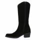 Patricia miller Bottes cuir velours noir