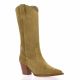 Patricia miller Bottes cuir velours taupe