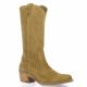 Patricia miller Bottes cuir velours taupe