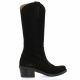 Patricia miller Bottes cuir velours noir