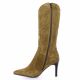 Patricia miller Bottes cuir velours camel