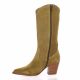 Patricia miller Bottes cuir velours taupe