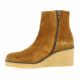 Patricia miller Boots cuir velours cognac